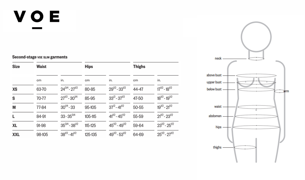 VOE slimming waist shaper by recova post surgery Recova